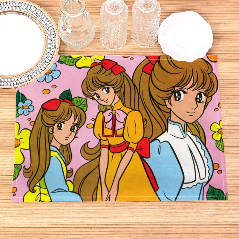 Food Prep Mat - Haikarasan Ga Toru Print Linen Dining