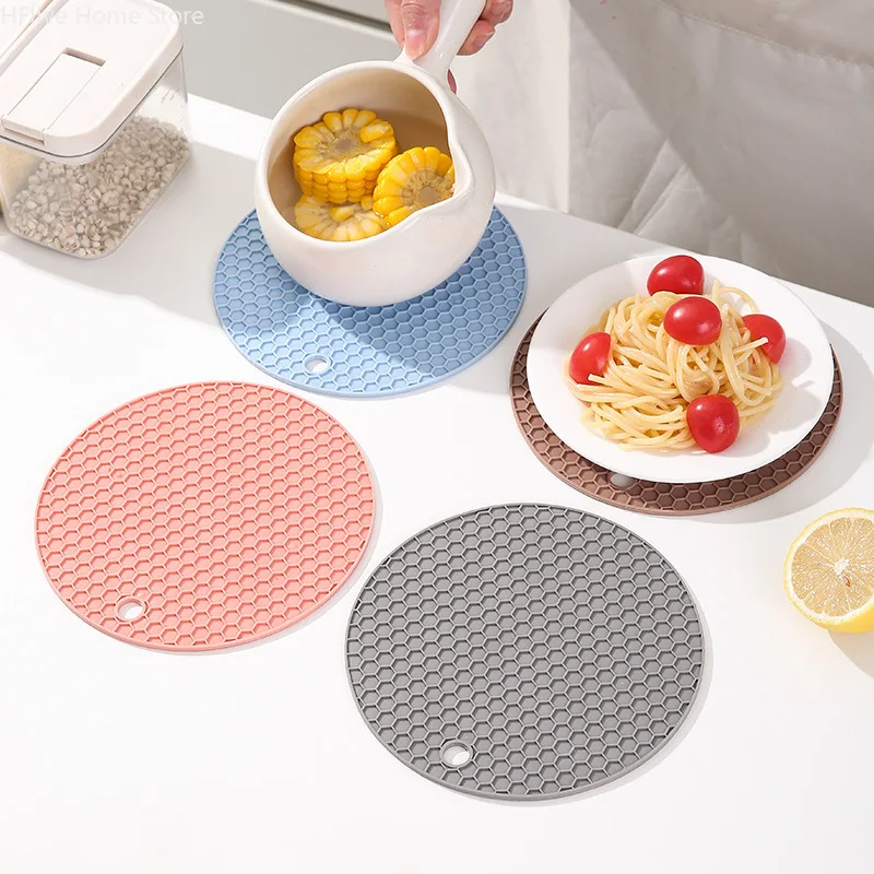 Food Prep Mat - Round Silicone Table Mat Extra Thick