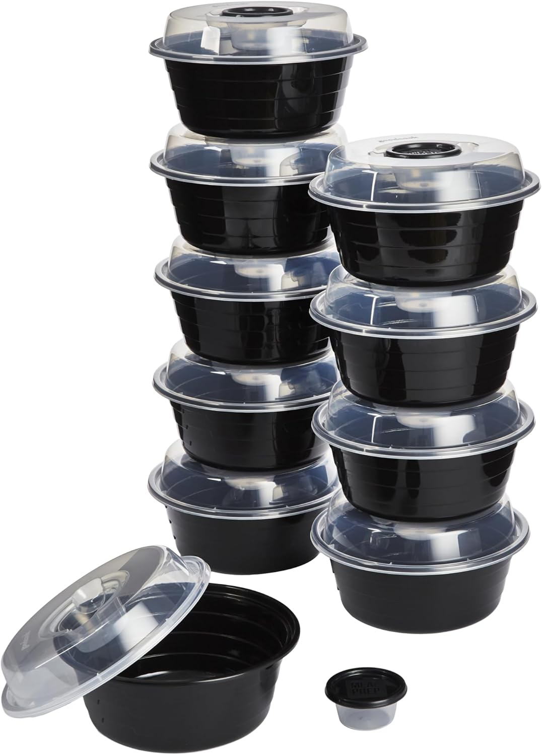 Meal Prep Microwave - 10 Pack 4-Cup Meal Prep Bowls