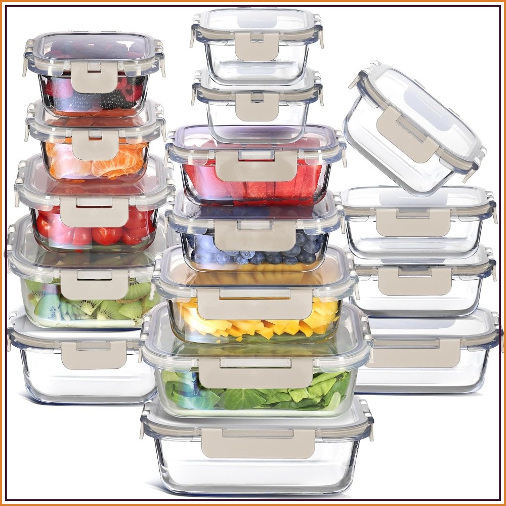 32pc Glass Food Storage Contai – Meal Prep Lunch Bewertung und Preis