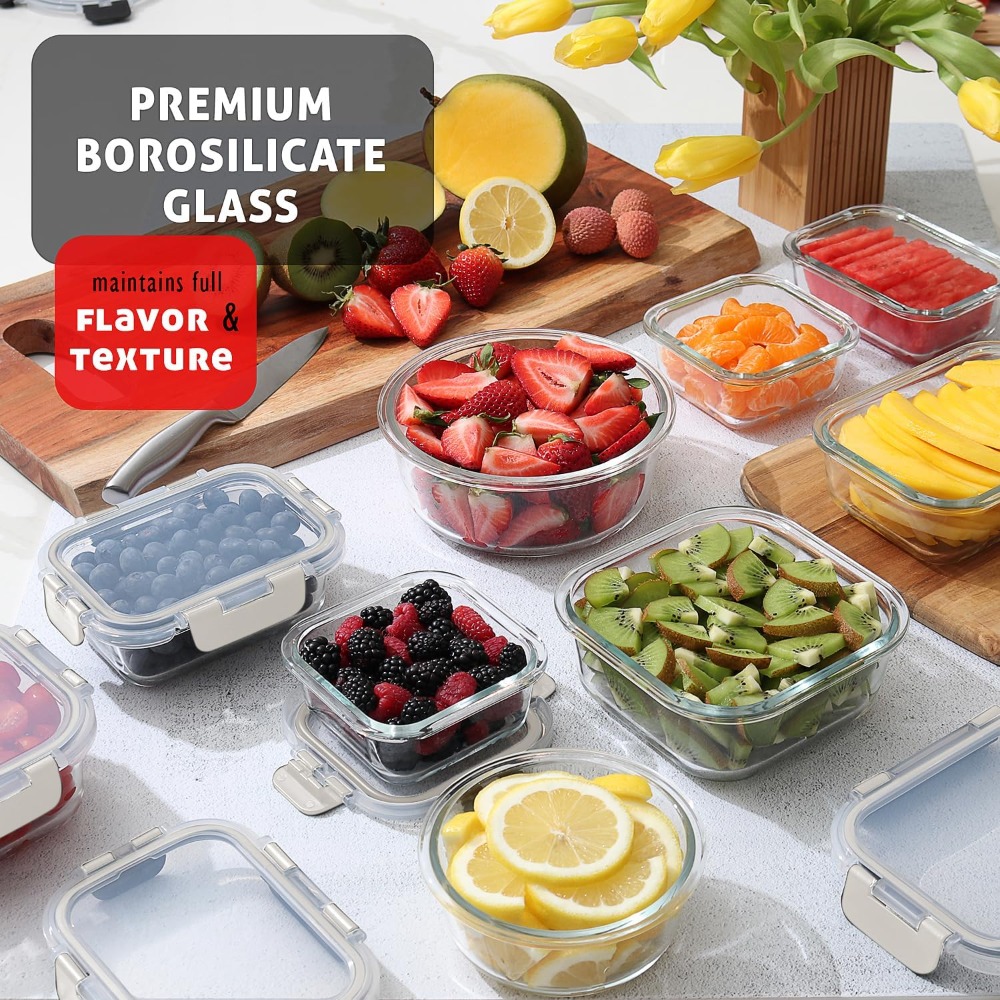 32pc Glass Food Storage Contai – Meal Prep Lunch Bewertung und Preis