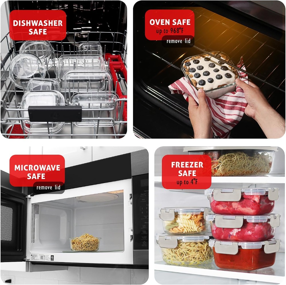 32pc Glass Food Storage Contai – Meal Prep Lunch Bewertung und Preis