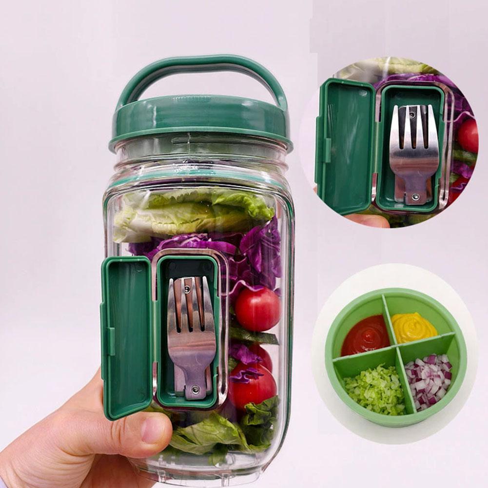 Portable Salad Container Jar w – Meal Prep Lunch Bewertung und Preis