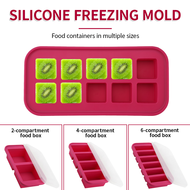 2 Or 3-Piece Silicone Freezer  – Meal Prep Chia Pudding Bewertung und Preis