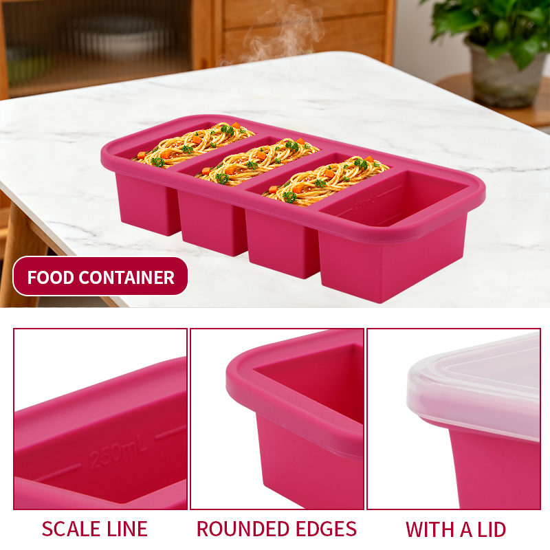 2 Or 3-Piece Silicone Freezer  – Meal Prep Chia Pudding Bewertung und Preis