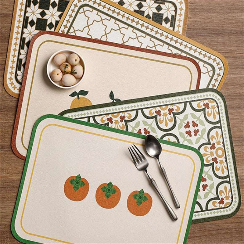 PU Retro Leather Placemat Oil  – Food Prep Mat Bewertung und Preis