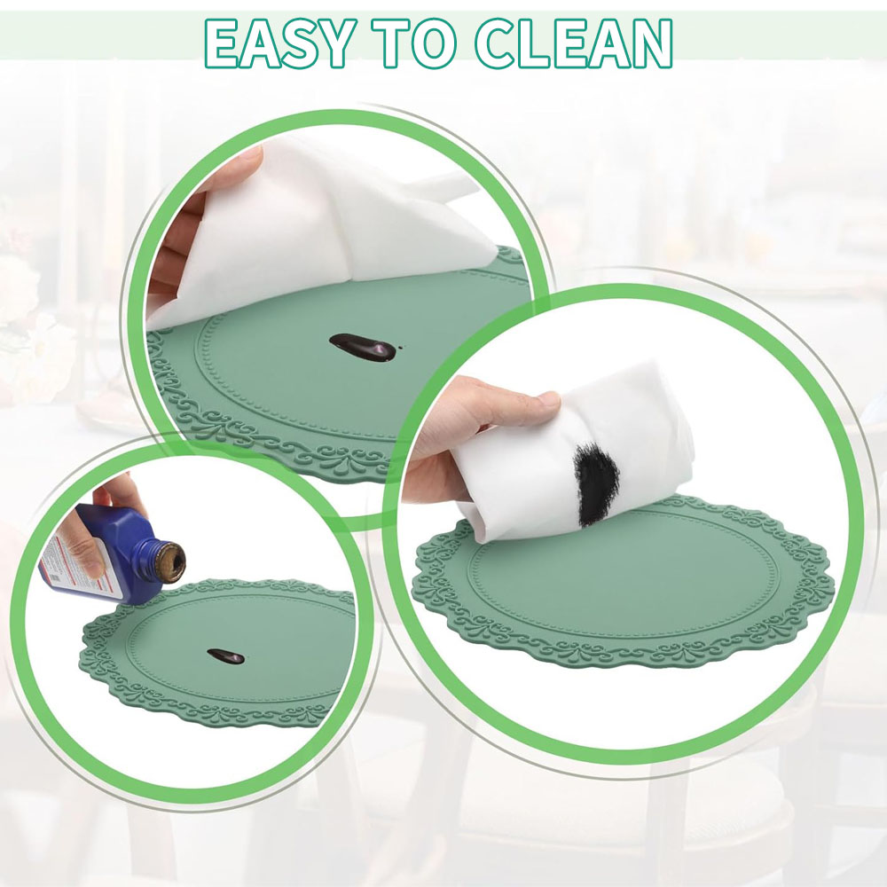 Round Silicone Table Mat, Heat – Food Prep Mat Bewertung und Preis