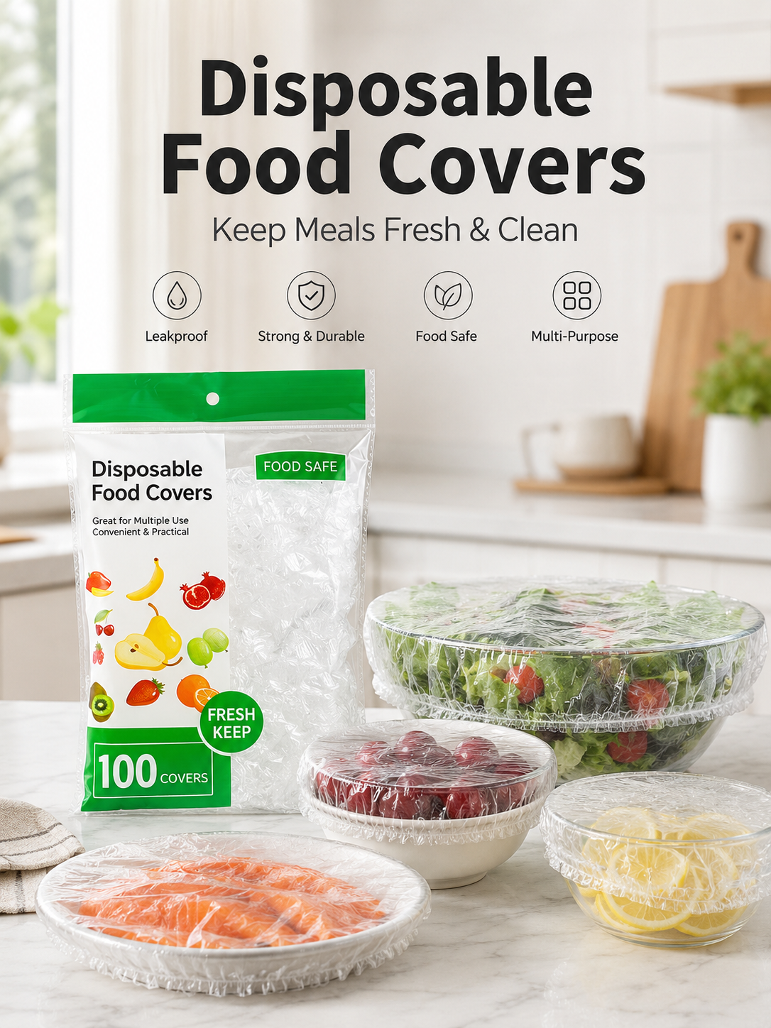 100 Pcs Disposable Elastic Bow – Meal Prep Wraps Bewertung und Preis