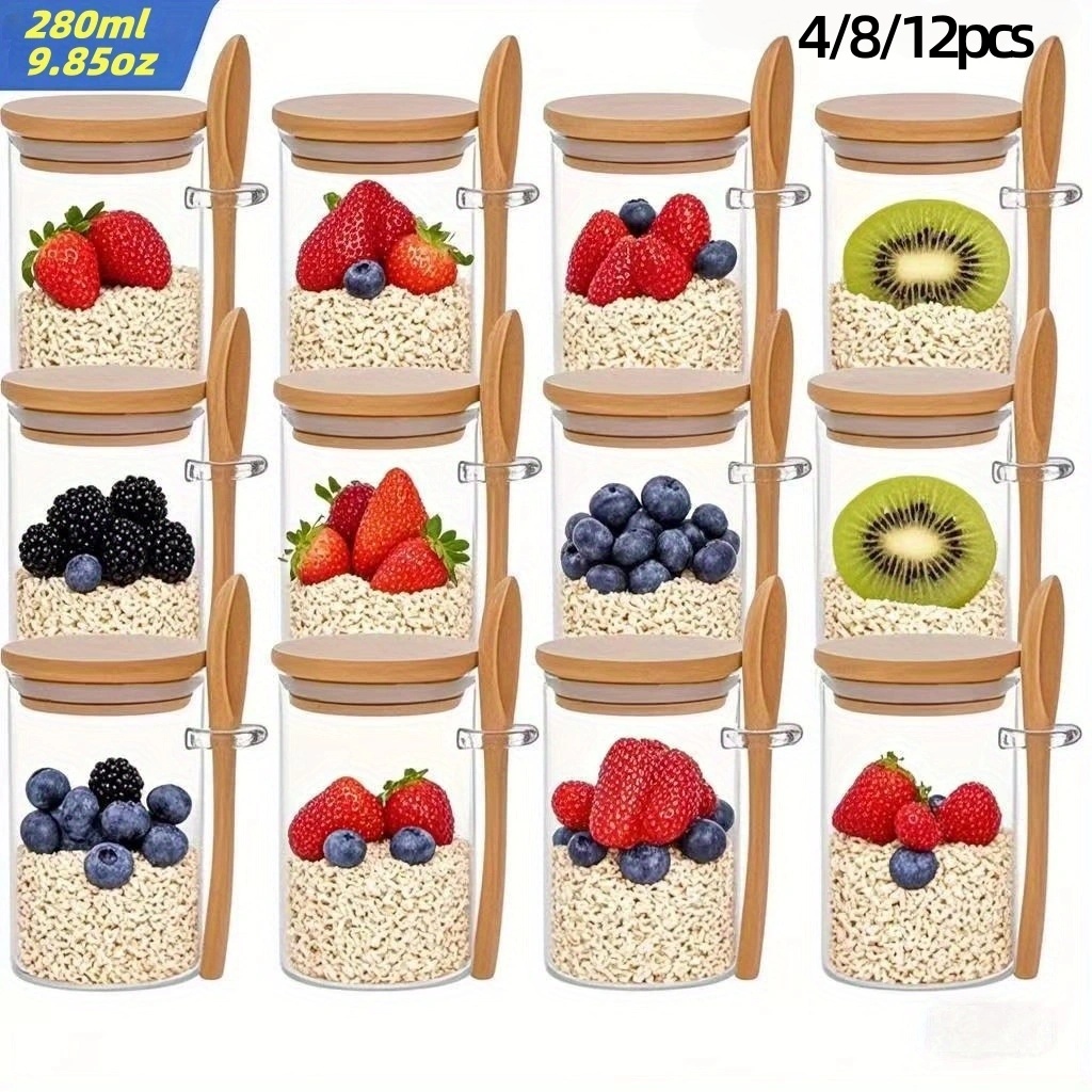 4/8/12Pcs, Oatmeal Breakfast C – Meal Prep Chia Pudding Bewertung und Preis