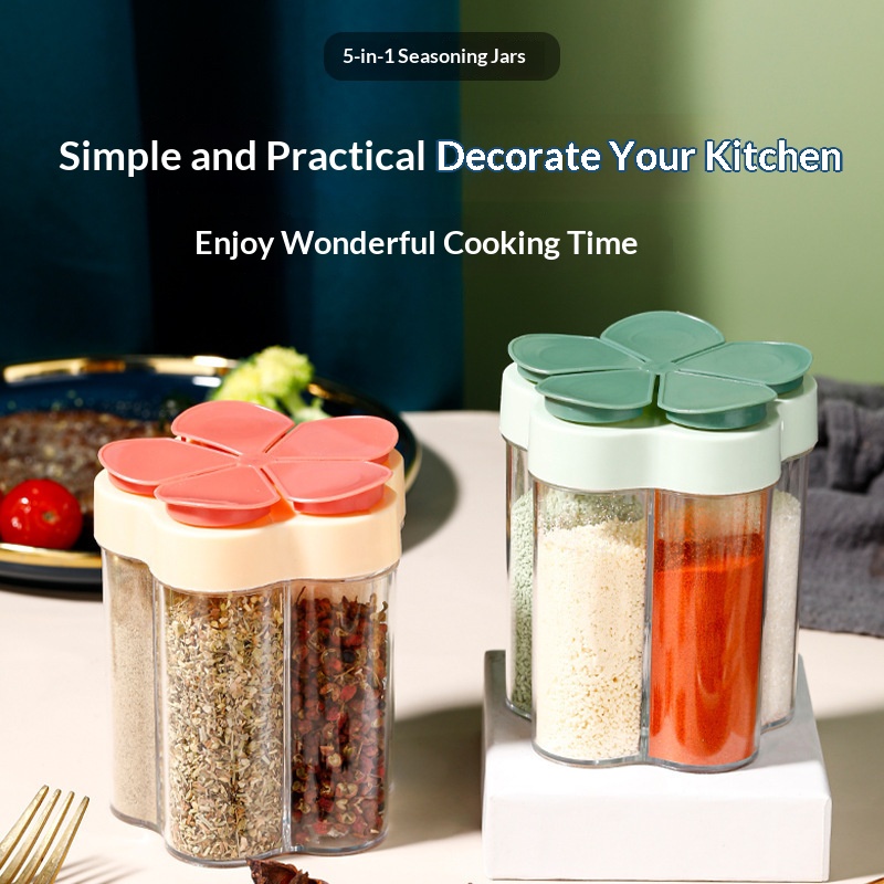 1PC 5-Compartment Flip Spice J – Spice Jar Labels Bewertung und Preis