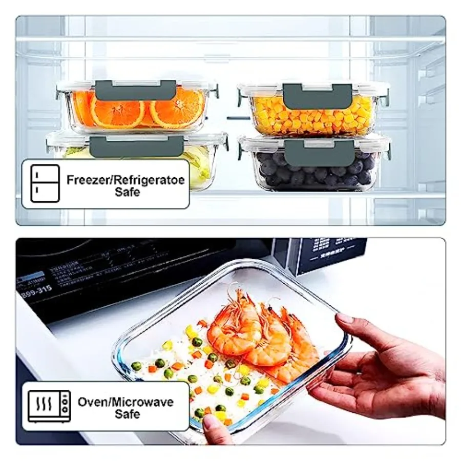 10 Pack Glass Meal Prep Contai – Meal Prep Lunch Bewertung und Preis