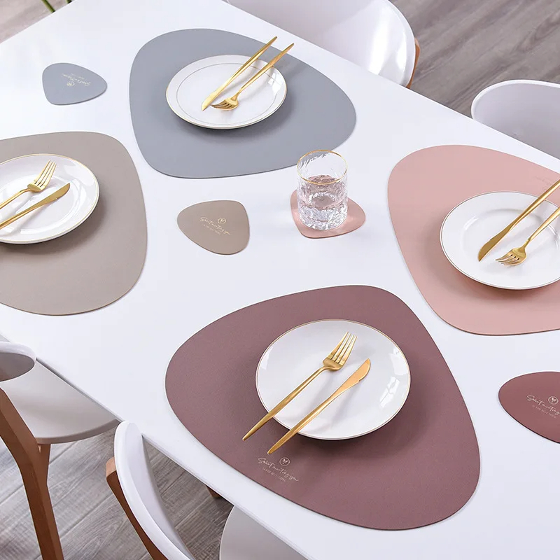 Irregular Leather Placemats an – Food Prep Mat Bewertung und Preis