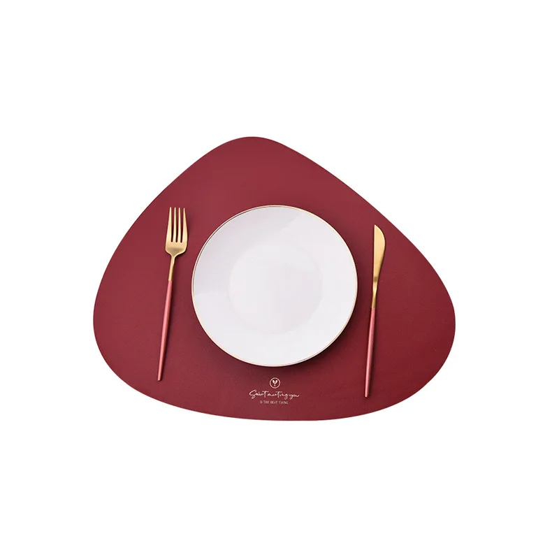 Irregular Leather Placemats an – Food Prep Mat Bewertung und Preis