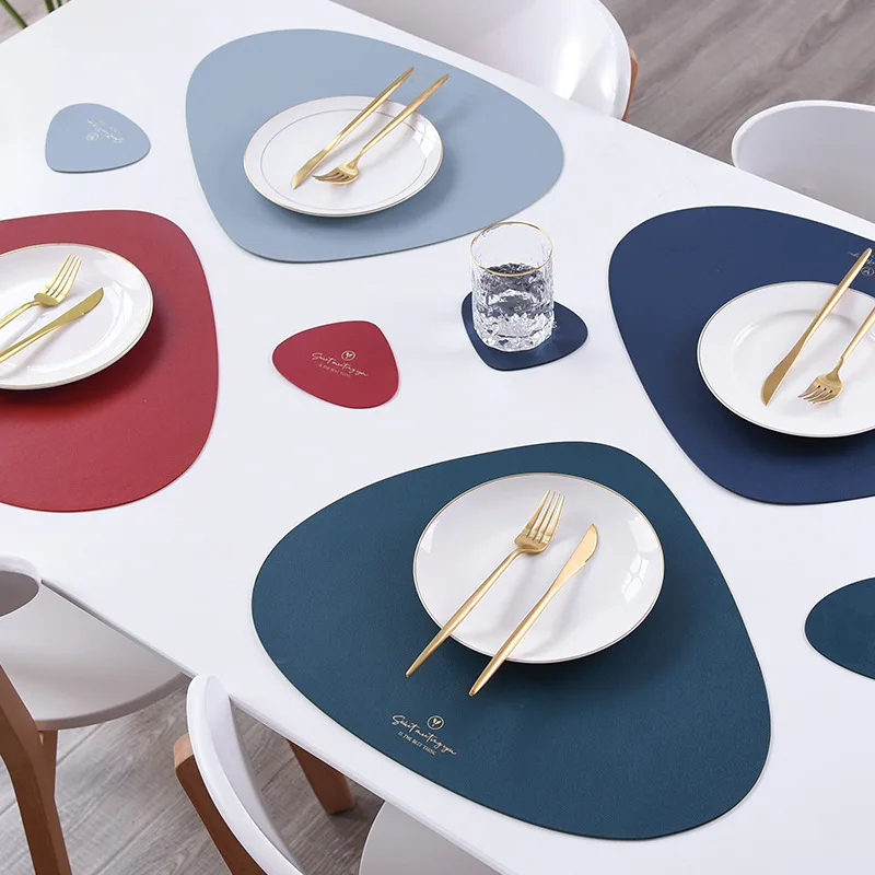Irregular Leather Placemats an – Food Prep Mat Bewertung und Preis