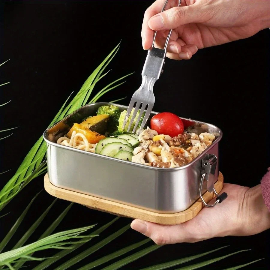 New 304 stainless steel bamboo – Stainless Bento Box Bewertung und Preis