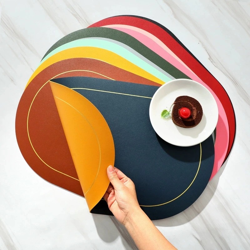 Table Leather Placemats, Heat  – Food Prep Mat Bewertung und Preis