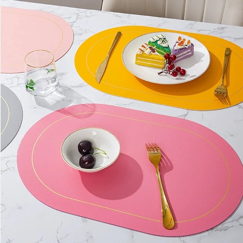 Table Leather Placemats, Heat  – Food Prep Mat Bewertung und Preis