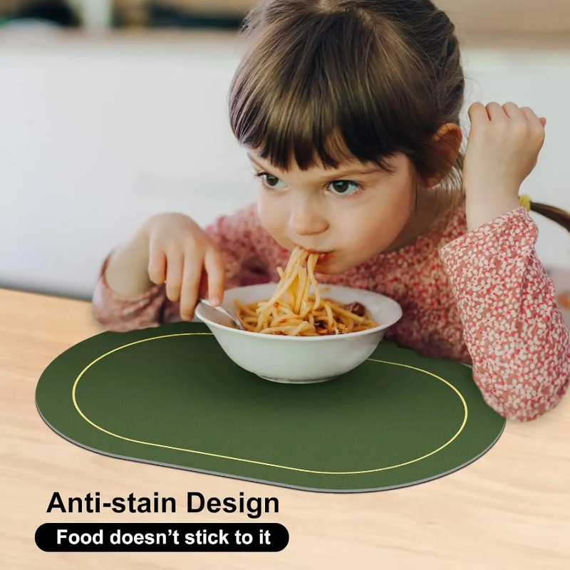 Table Leather Placemats, Heat  – Food Prep Mat Bewertung und Preis