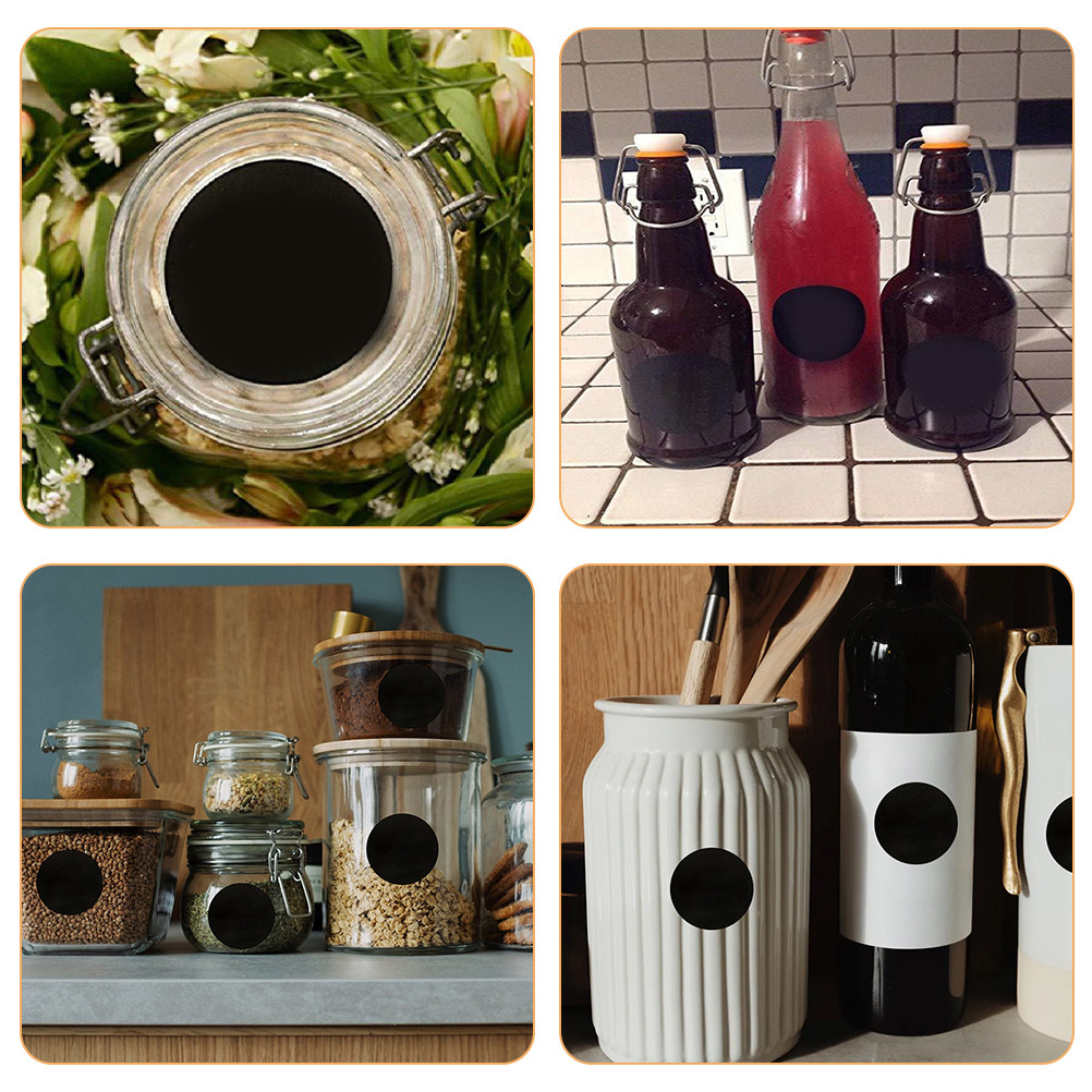 2Pcs Black Circle Stickers 25M – Spice Jar Labels Bewertung und Preis