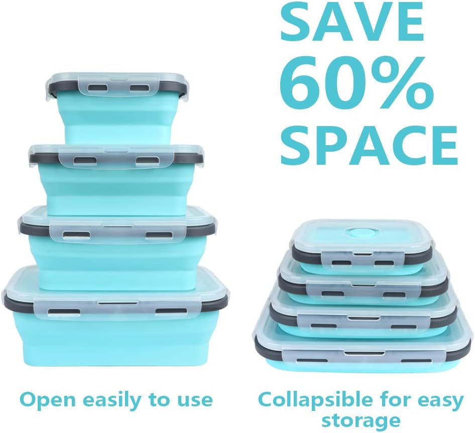 4PS Collapsible Food Storage C – Meal Prep Chia Pudding Bewertung und Preis
