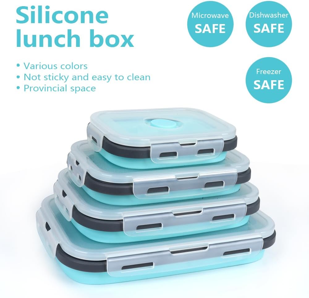 4PS Collapsible Food Storage C – Meal Prep Chia Pudding Bewertung und Preis