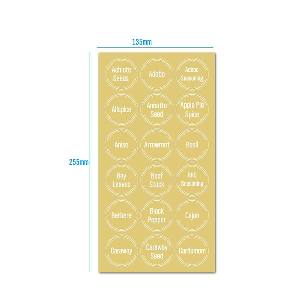 144 Pcs/set Transparent Spice  – Spice Jar Labels Bewertung und Preis