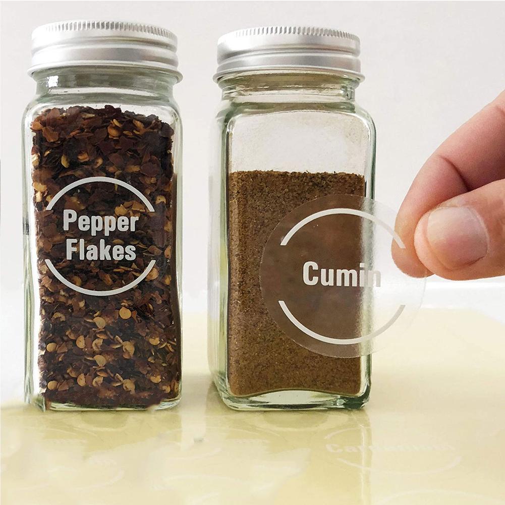 144 Pcs/set Transparent Spice  – Spice Jar Labels Bewertung und Preis