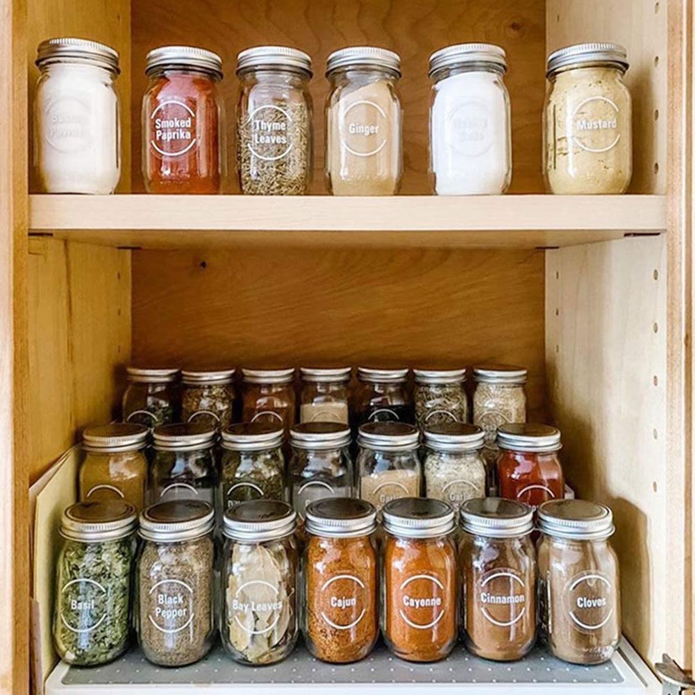144 Pcs/set Transparent Spice  – Spice Jar Labels Bewertung und Preis