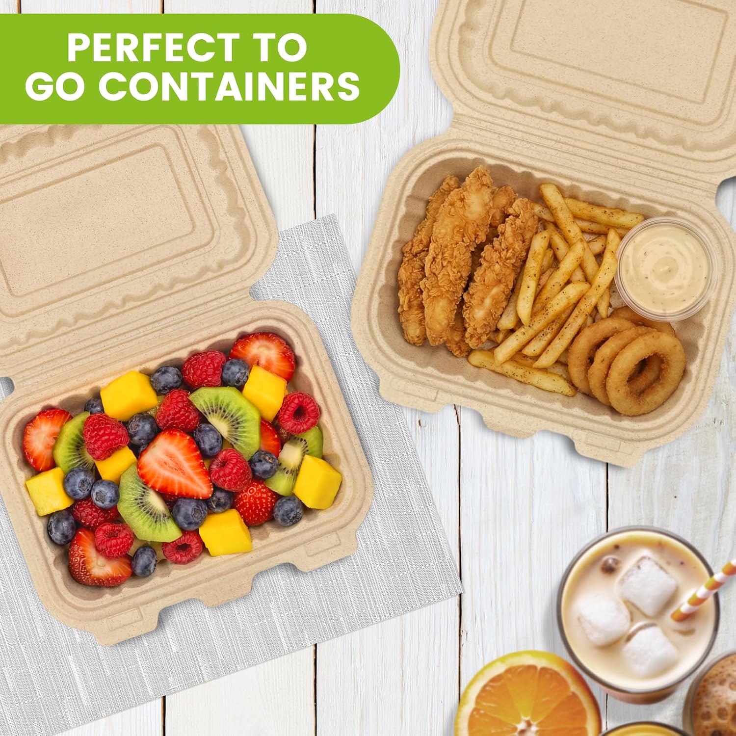 50 Pack 16oz Clamshell Take Ou – Meal Prep Microwave Bewertung und Preis