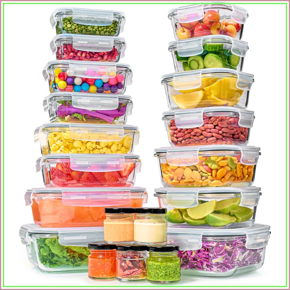 40-Piece Glass Food Storage Co – Meal Prep Lunch Bewertung und Preis