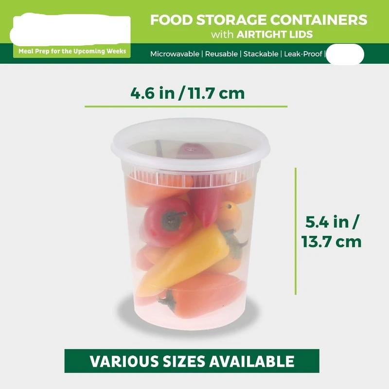 [24 Set] 8oz-32 Oz Plastic Del – Meal Prep Microwave Bewertung und Preis