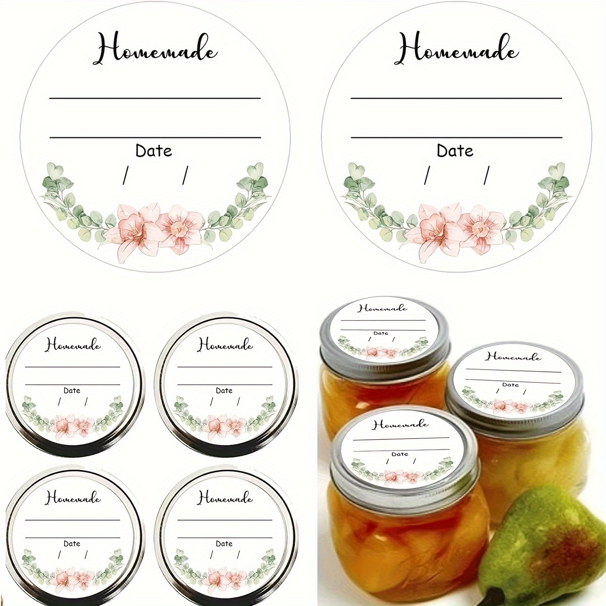 Watercolor Floral Canning Labe – Spice Jar Labels Bewertung und Preis