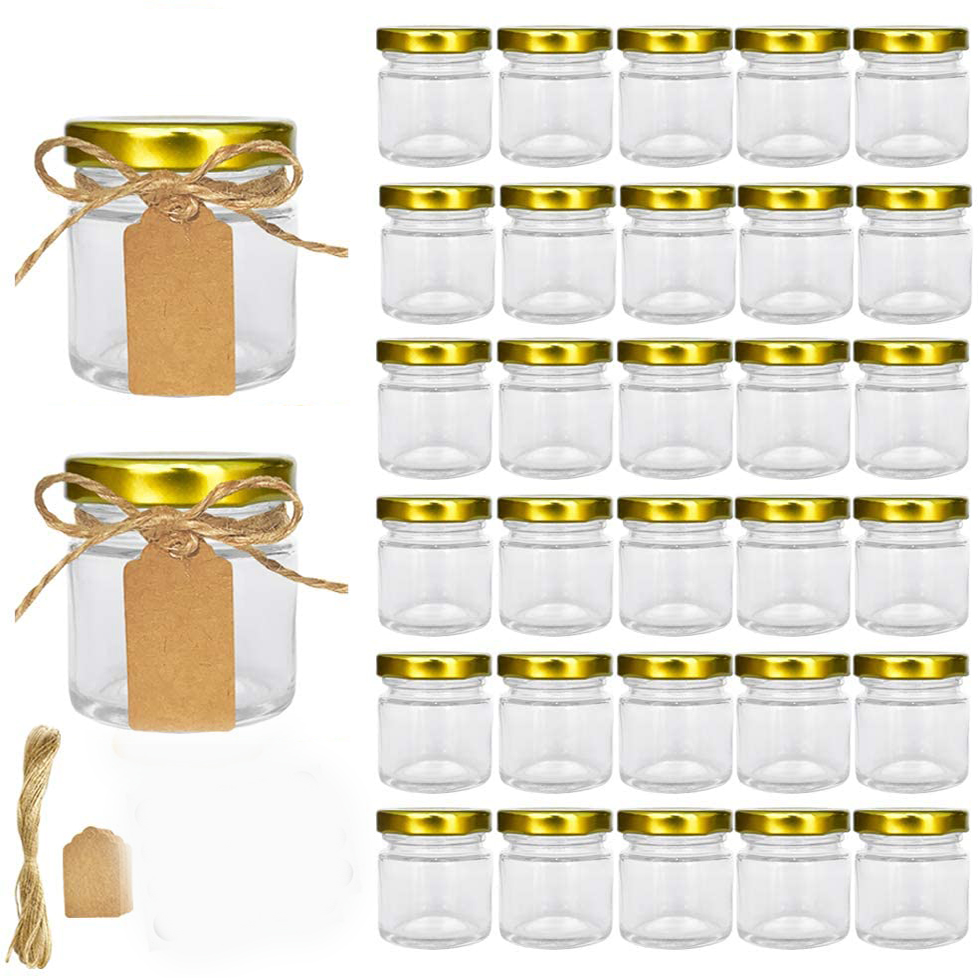 Glass Jars with Gold Lids, Min – Spice Jar Labels Bewertung und Preis
