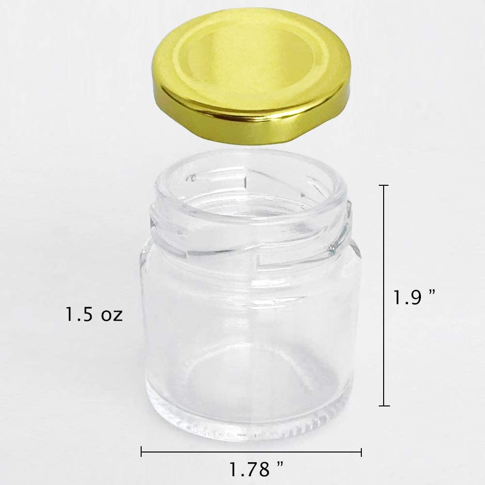 Glass Jars with Gold Lids, Min – Spice Jar Labels Bewertung und Preis
