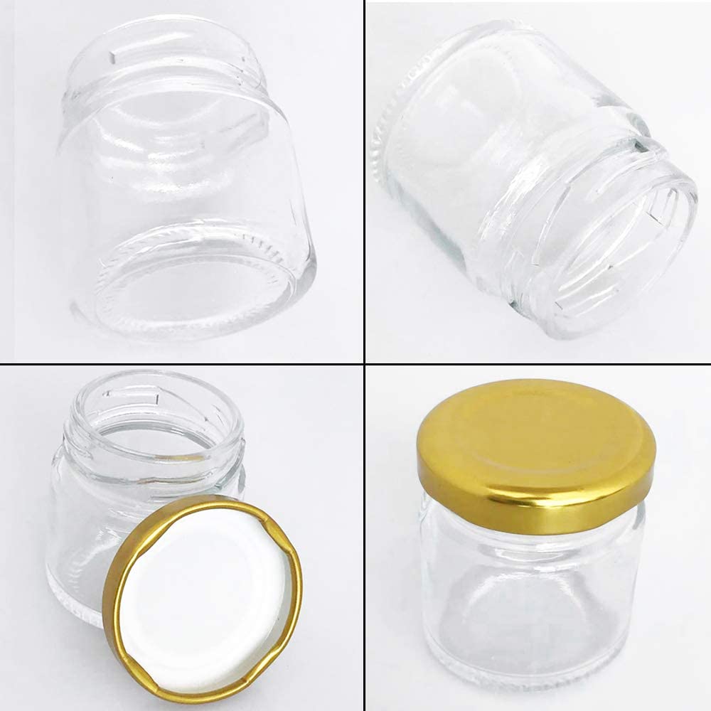 Glass Jars with Gold Lids, Min – Spice Jar Labels Bewertung und Preis