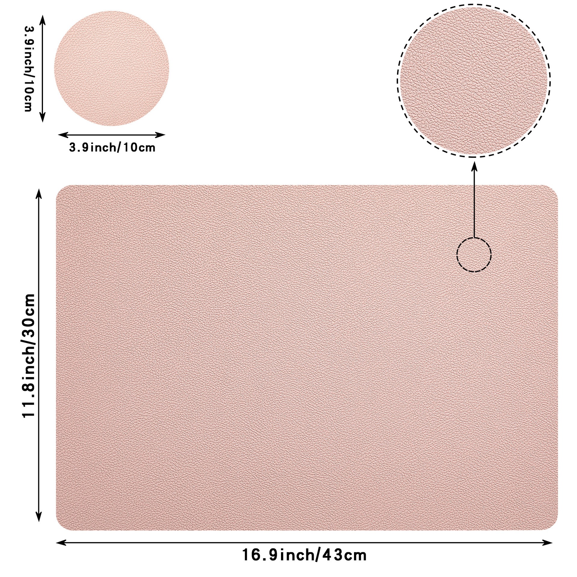 Dual-Sided Lychee Texture PU P – Food Prep Mat Bewertung und Preis