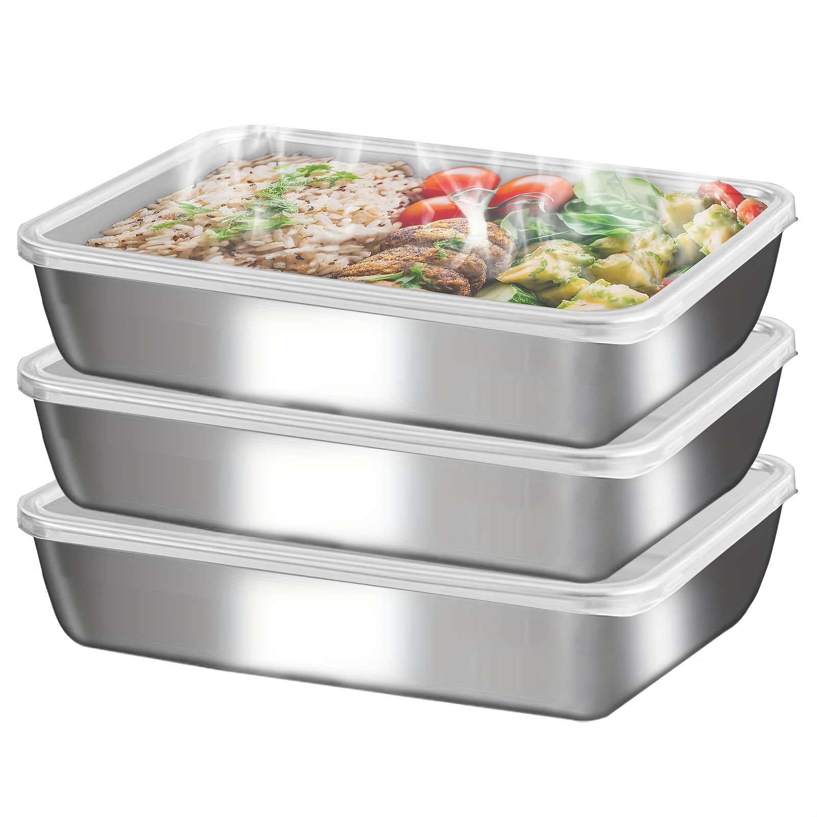 3pcs Stainless Steel Food Cont – Stainless Bento Box Bewertung und Preis