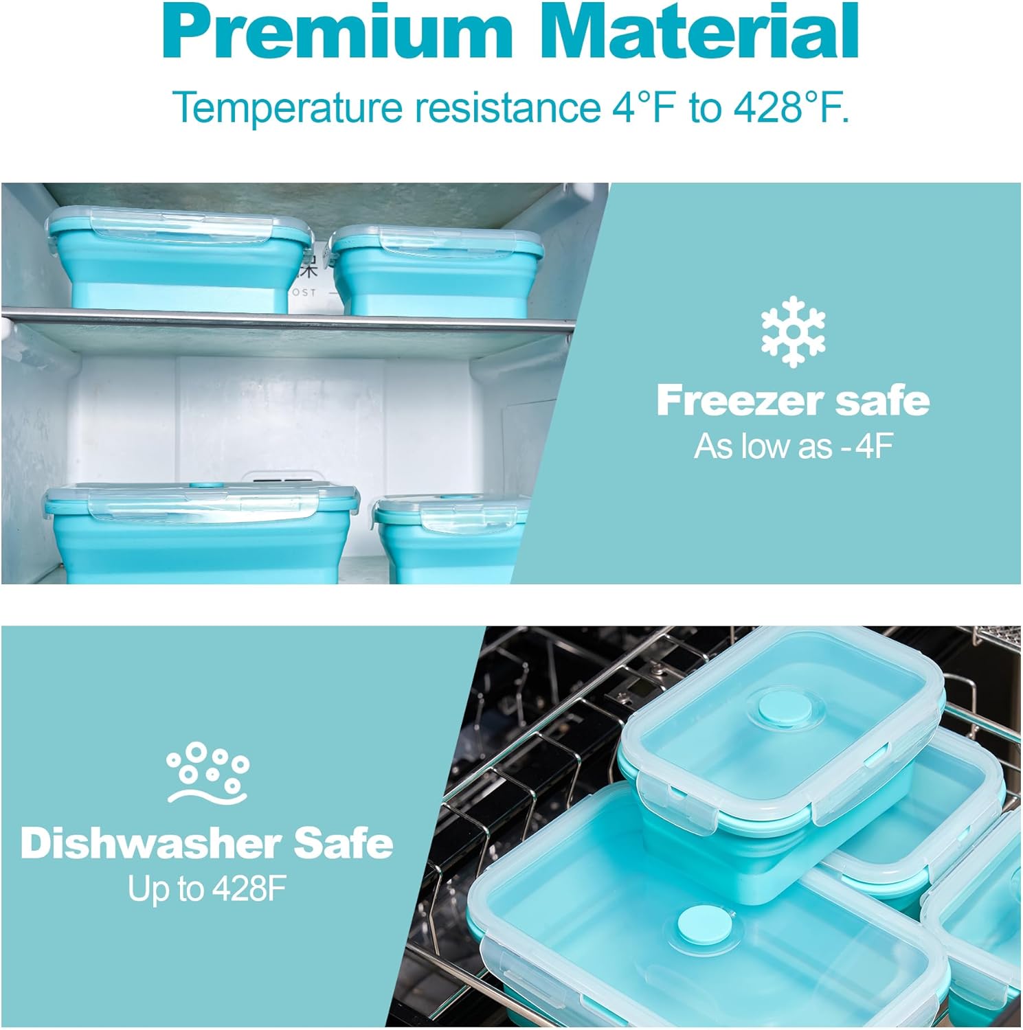 Collapsible Food Storage Conta – Meal Prep Chia Pudding Bewertung und Preis