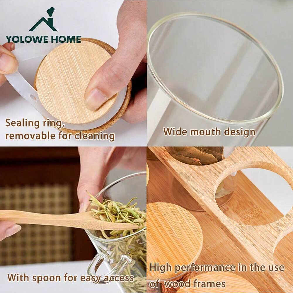 8-Piece Glass Storage Containe – Spice Jar Labels Bewertung und Preis