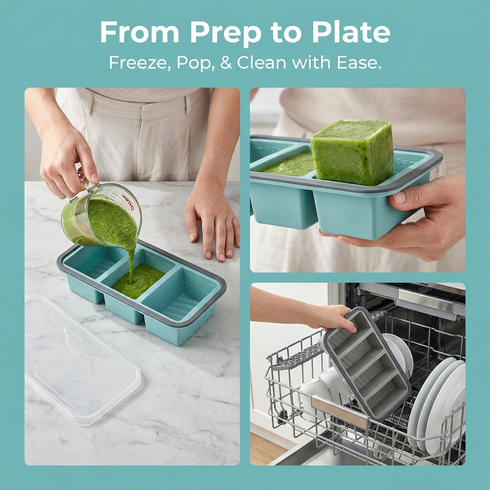 Soup Cube Tray With Lid Silico – Meal Prep Chia Pudding Bewertung und Preis