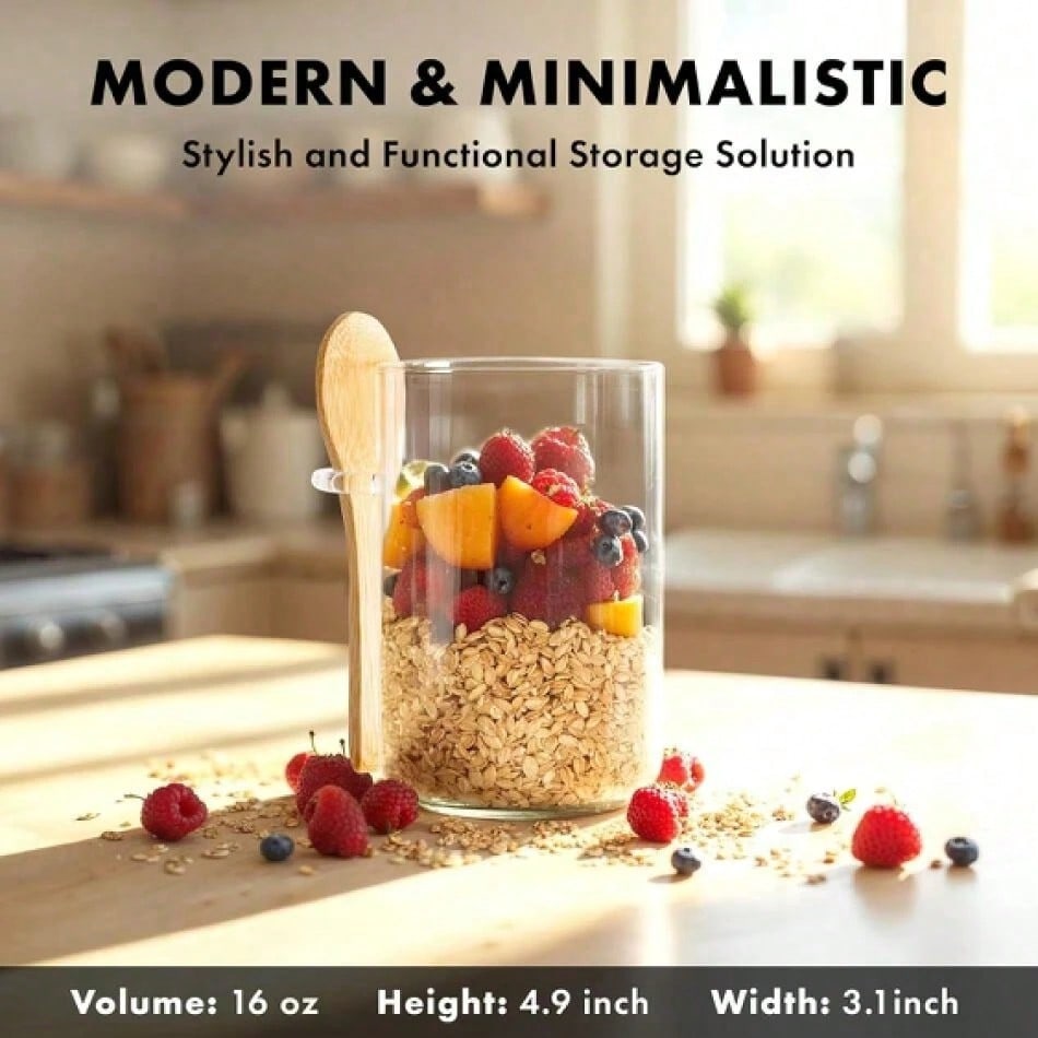 4 Pack Overnight Oats Containe – Meal Prep Chia Pudding Bewertung und Preis