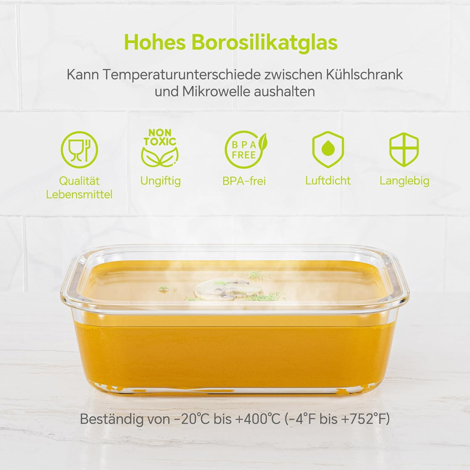 8-Pack Airtight Glass Food Sto – Meal Prep Microwave Bewertung und Preis