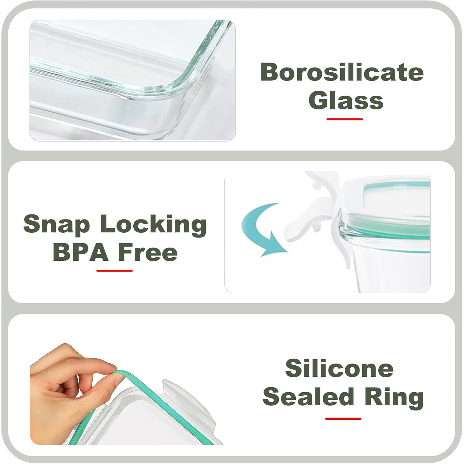 8-Pack Airtight Glass Food Sto – Meal Prep Microwave Bewertung und Preis