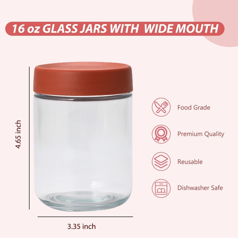 16 oz Glass Meal Prep Jars 6 P – Meal Prep Chia Pudding Bewertung und Preis