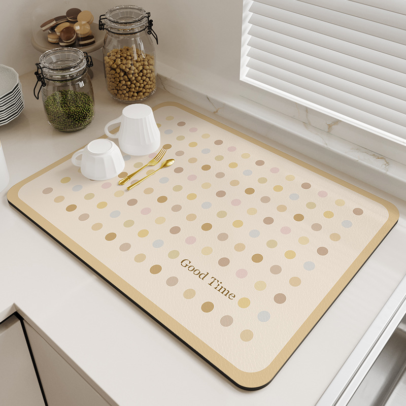 Pastel Polka Dot Counter Dryin – Food Prep Mat Bewertung und Preis