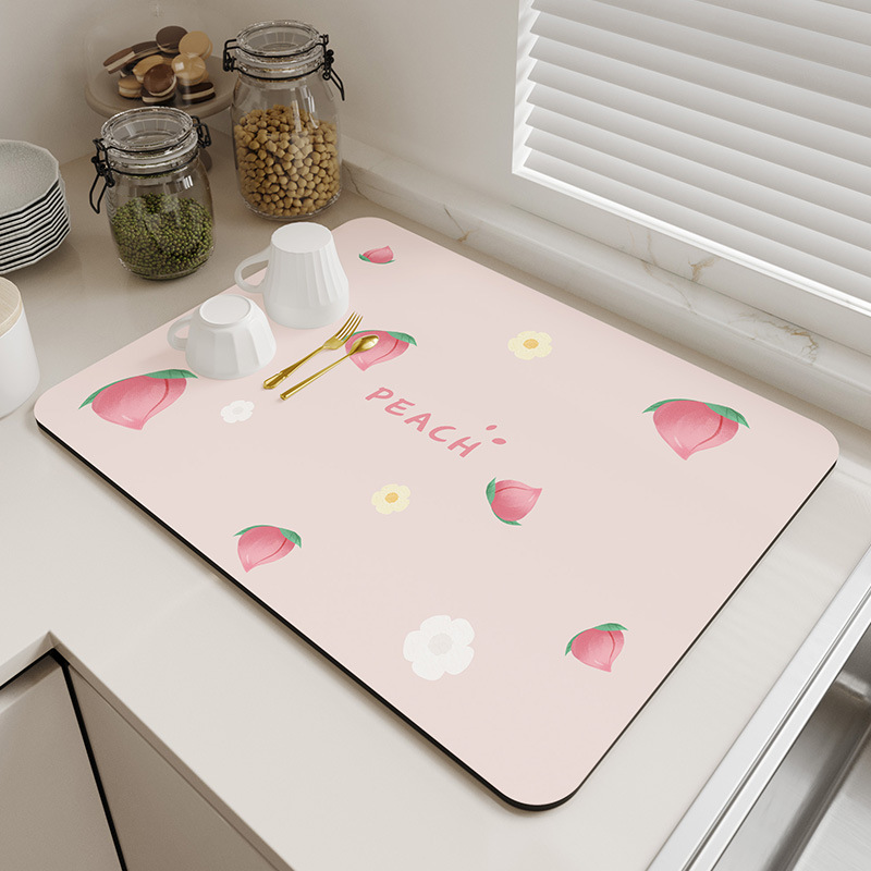 Pastel Polka Dot Counter Dryin – Food Prep Mat Bewertung und Preis