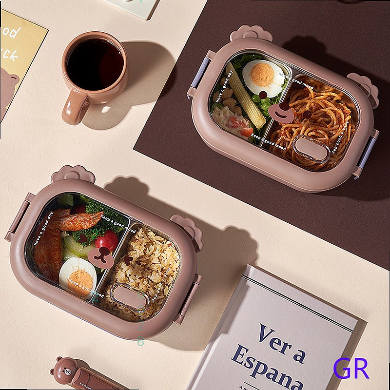Cute Bear Stainless Steel Insu – Stainless Bento Box Bewertung und Preis