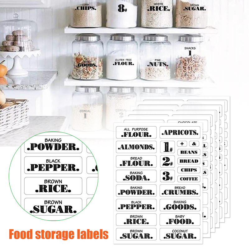 132pcs Kitchen Food Stickers W – Spice Jar Labels Bewertung und Preis