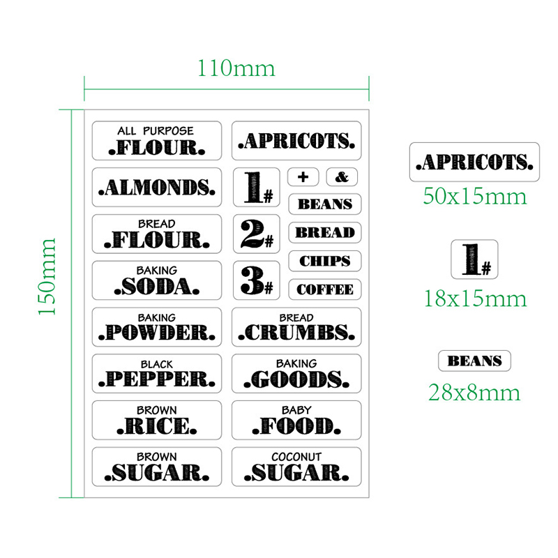 132pcs Kitchen Food Stickers W – Spice Jar Labels Bewertung und Preis
