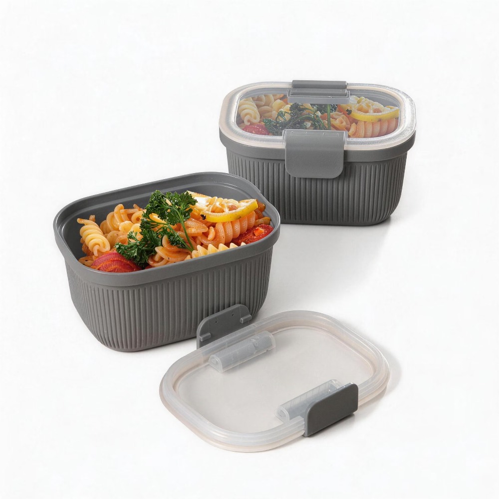 Rectangle Grey Bento Box Snack – Meal Prep Lunch Bewertung und Preis